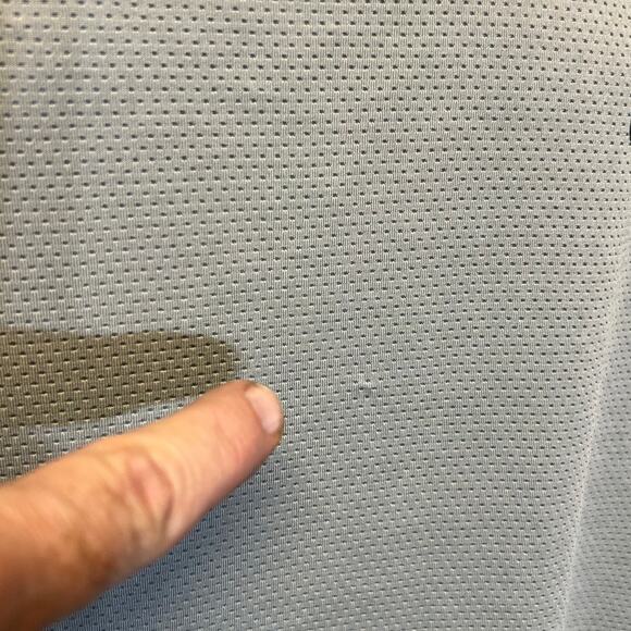 Neleus Gray and Black Dry Fit Logo Mesh Muscle Tank Top Mens Size L - Picture 6 of 6